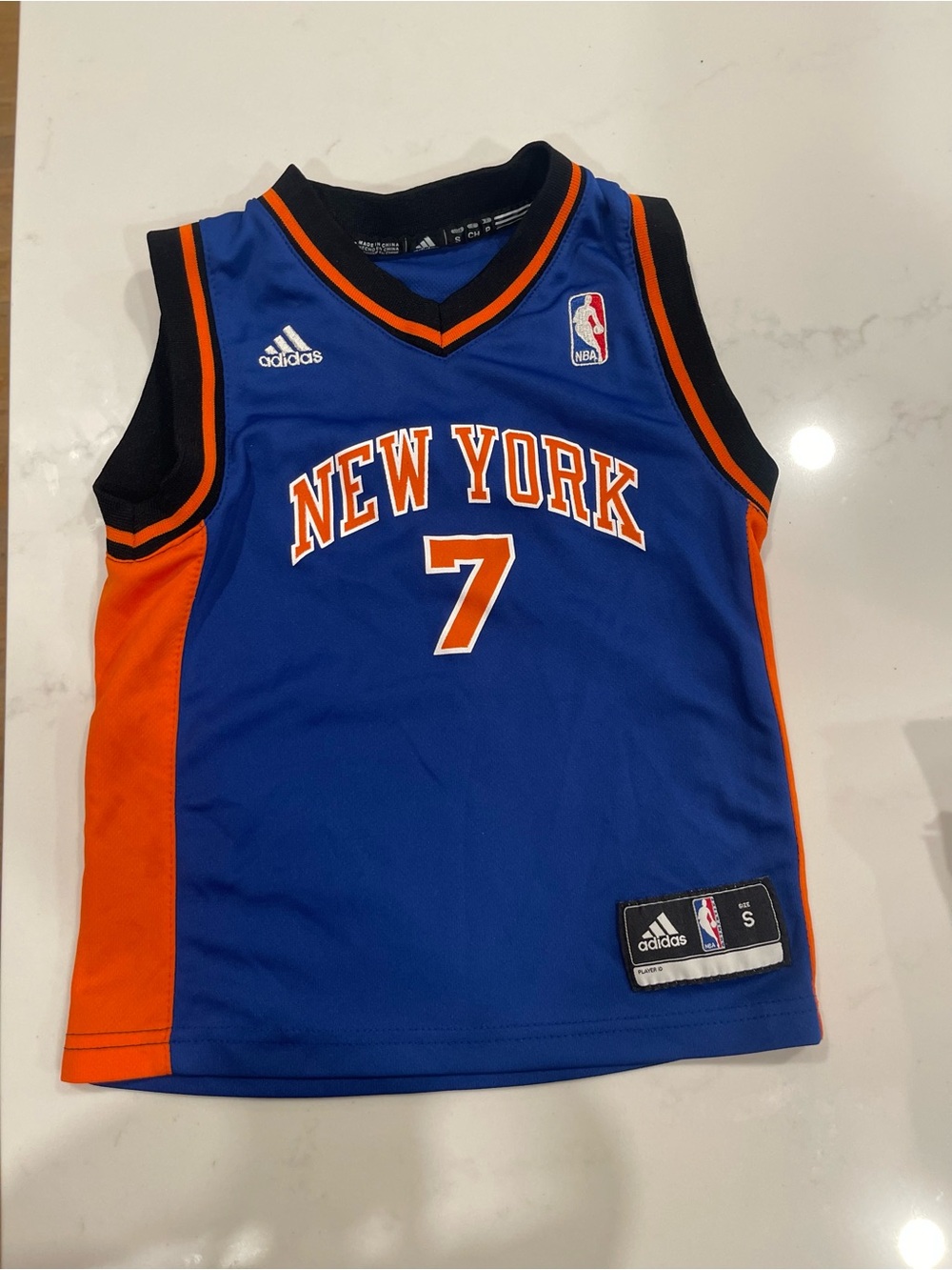 Adidas New York Knicks #7 NBA Jersey Youth Small